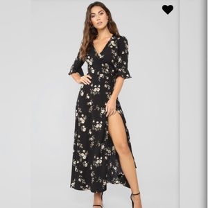 Romantic Soul Floral Wrap Dress